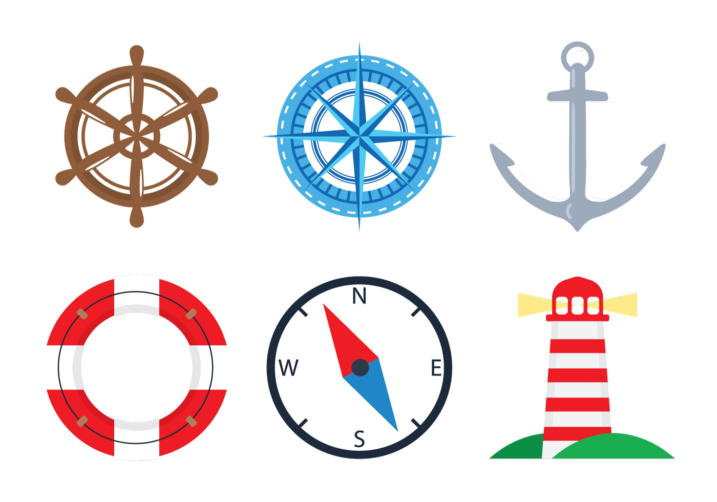 Download Nautical Icons 97798 - Download Free Vectors, Clipart Graphics & Vector Art