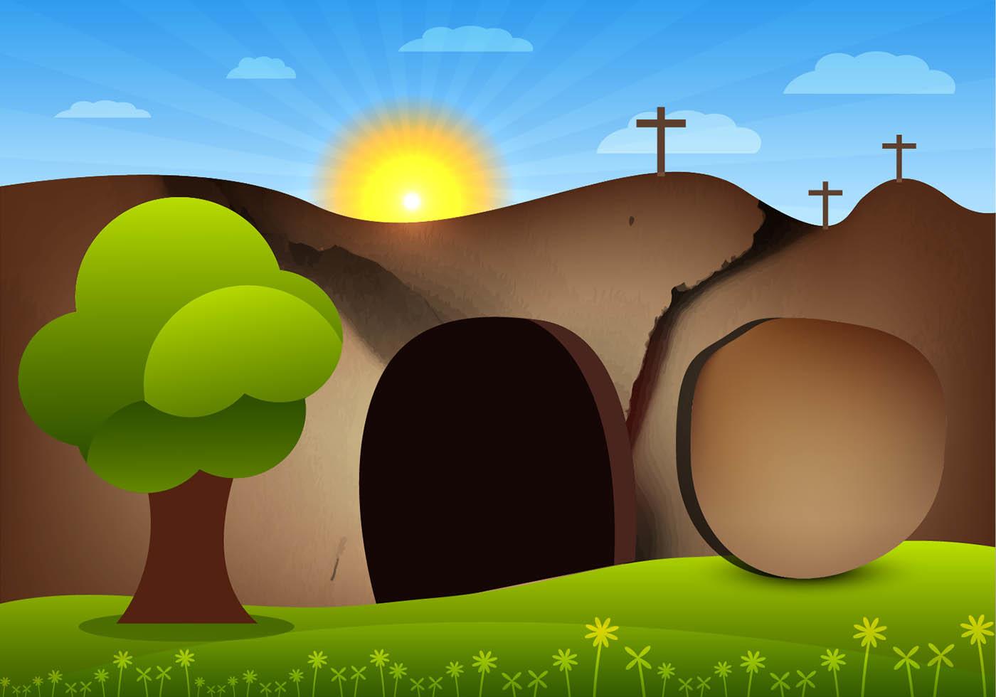 Empty tomb vector 97831 Vector Art at Vecteezy