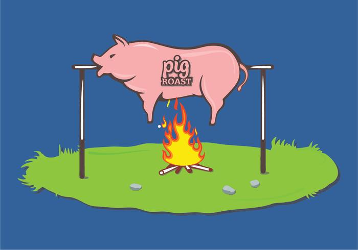 Pig Roast Vector Pig Roast Vector