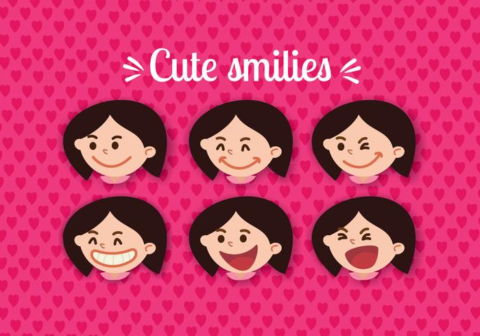Download Women Smiling Face Vectors 97846 - Download Free Vectors, Clipart Graphics & Vector Art