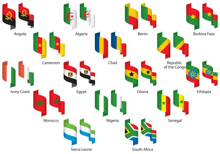 Africa Ribbons vector