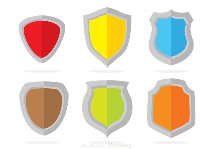 Colors Shield Vectors