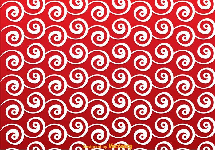 Fondo rojo de Swirly vector