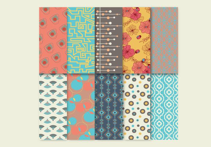 Mid Century Pattern Vectors