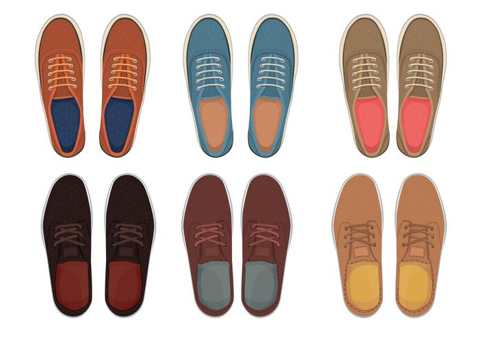 Mens shoes top view Mens shoes top view