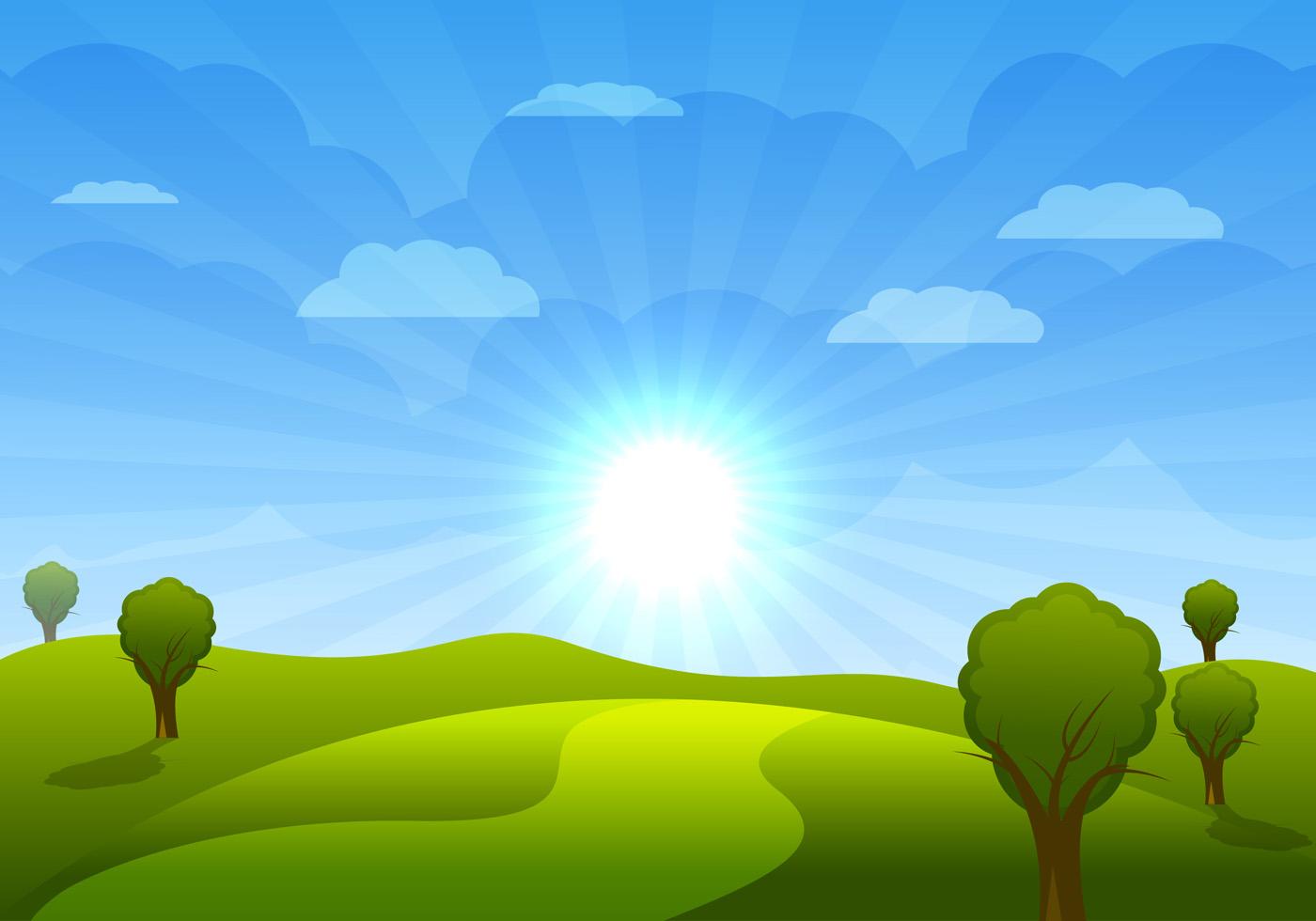 Cartoon Landscape Vector Download Free Vector Art Stock Graphics Cartoon Landscape Vector