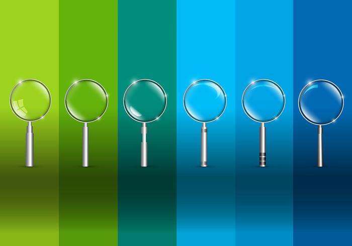 Magnifying glass vectors