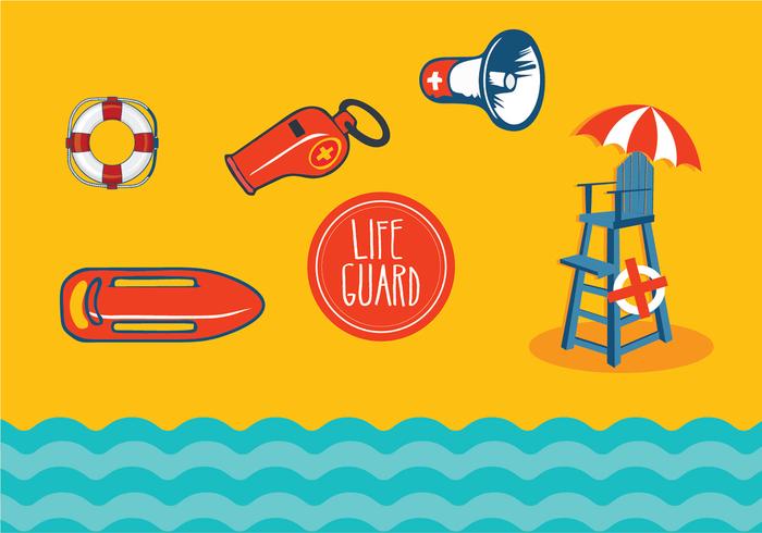 Lifeguard stand vectors