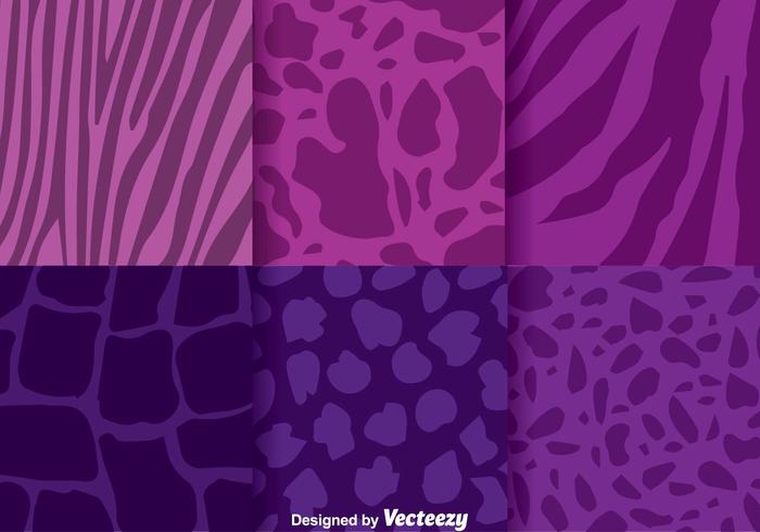 Resumen de animales de color púrpura de fondo vector