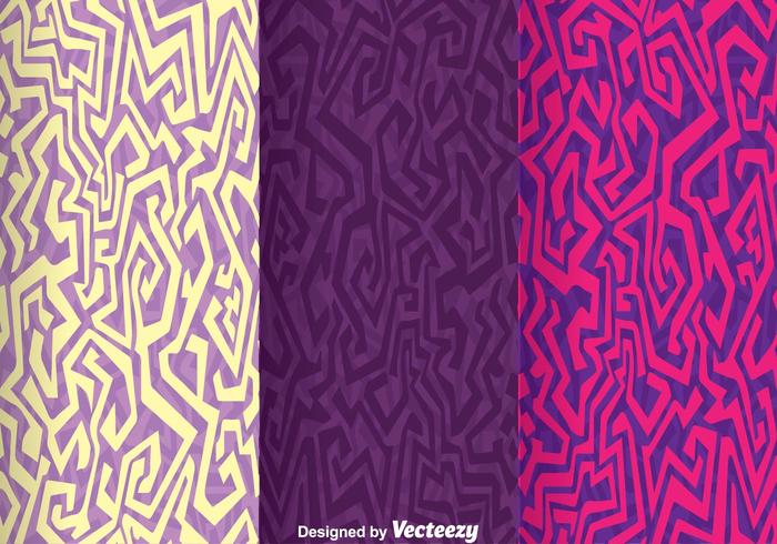 Ethnic Purple Background Vector