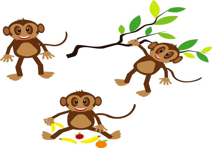 HAPPY MONKEY VECTORS HAPPY MONKEY VECTORS