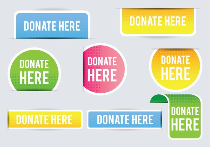 Donate Banner vector