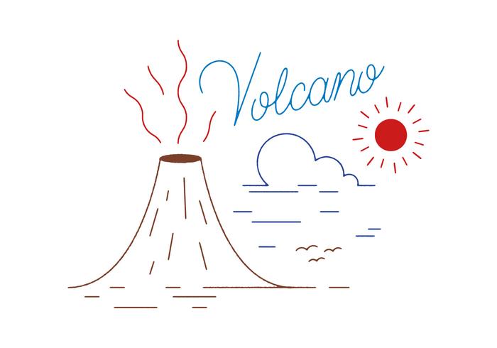 Vector Volcán Libre