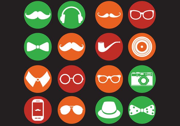 Retro Hipster Icons vector