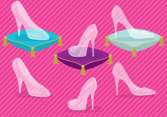 Glass Slipper Vectors Glass Slipper Vectors