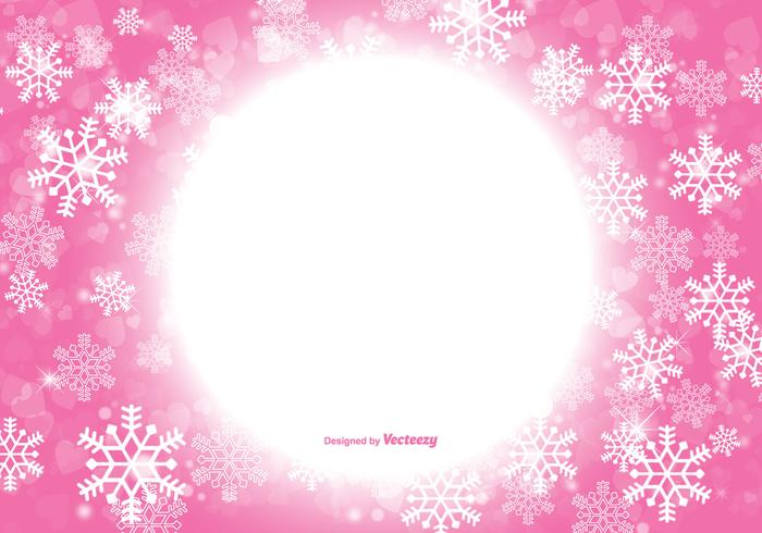 Beautiful Pink Christmas Snowflake Background 98144 ...