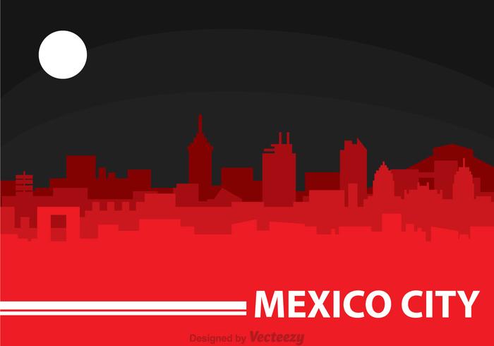 Ciudad de México Noche vector