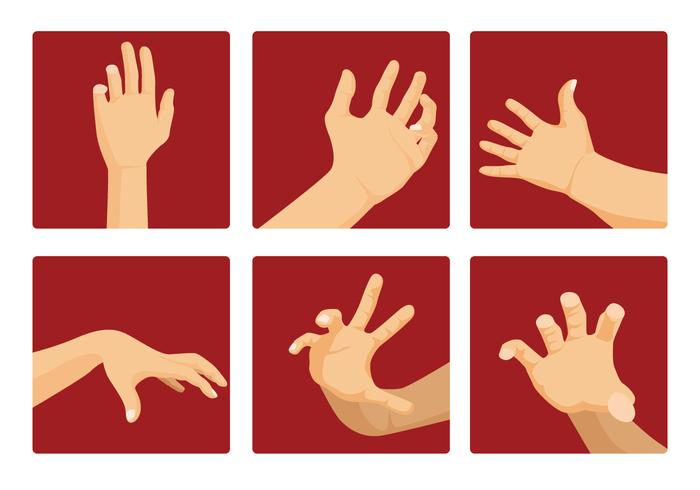 Hand reaching vector