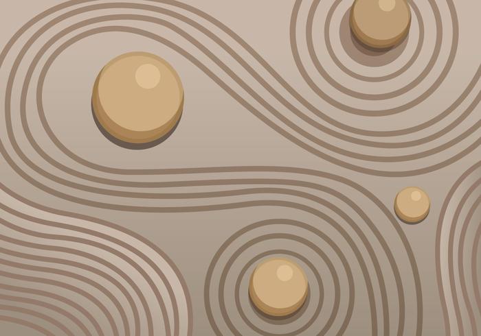 Zen garden sand vector