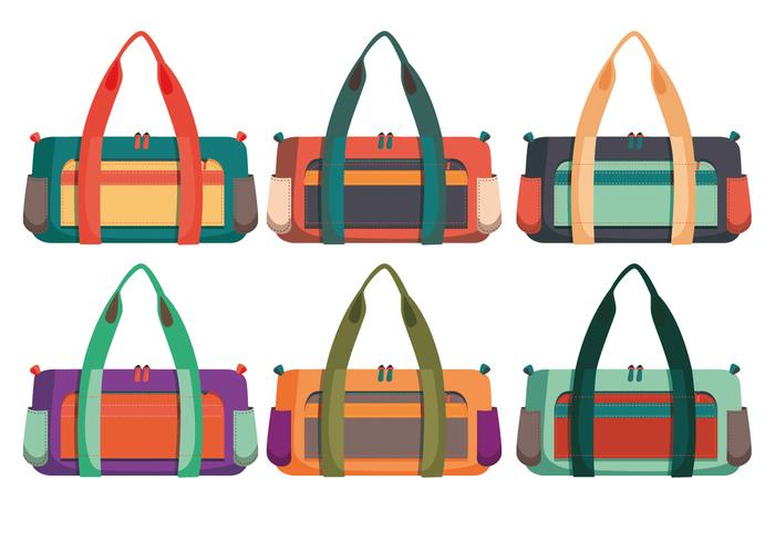 Duffle bag vectors