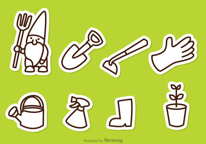 Gardening Outline Icons Gardening Outline Icons