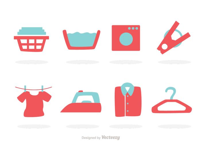 Laundry Icons vector