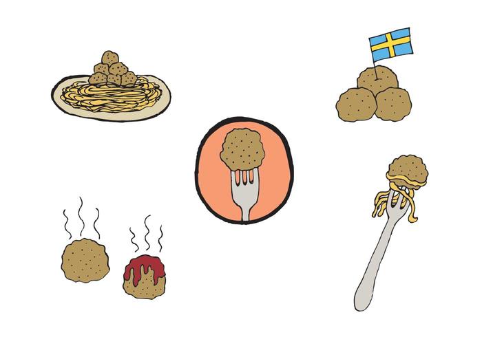 Free Meatball Vector Series