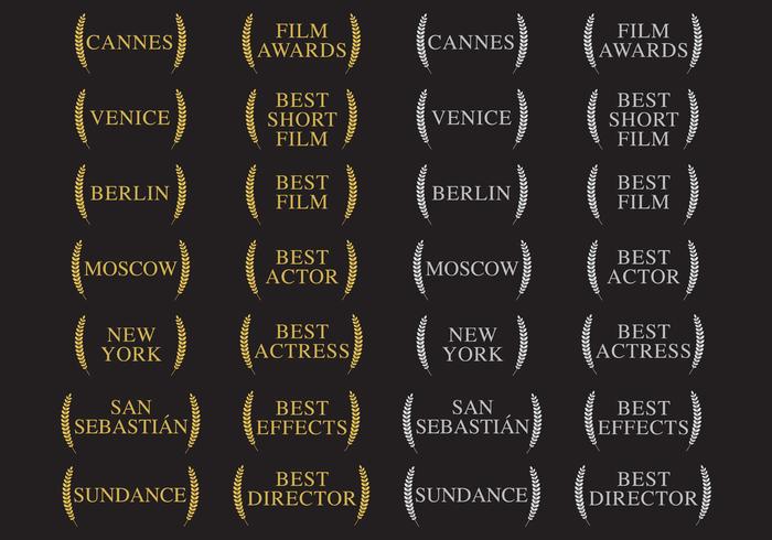 Winners And Film Awards vector