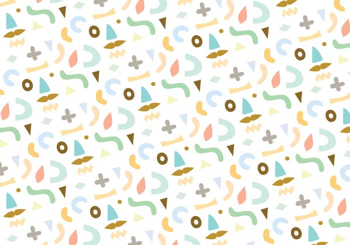 Pastel Abstract Shape Pattern Vector Pastel Abstract Shape Pattern Vector