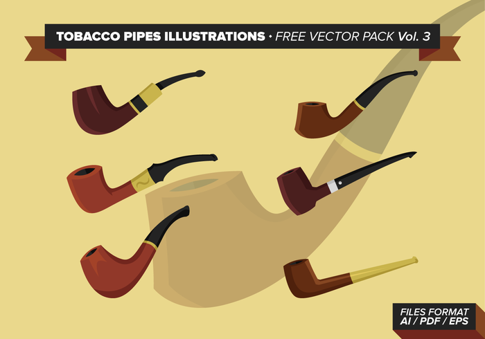 Tobacco Pipes Illustrations Free Vector Pack Vol. 3 Tobacco Pipes Illustrations Free Vector Pack Vol. 3