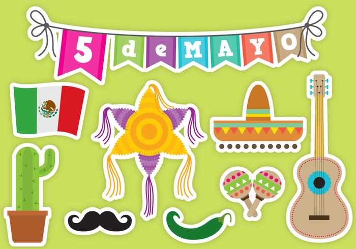 Cinco De Mayo Vector Icons