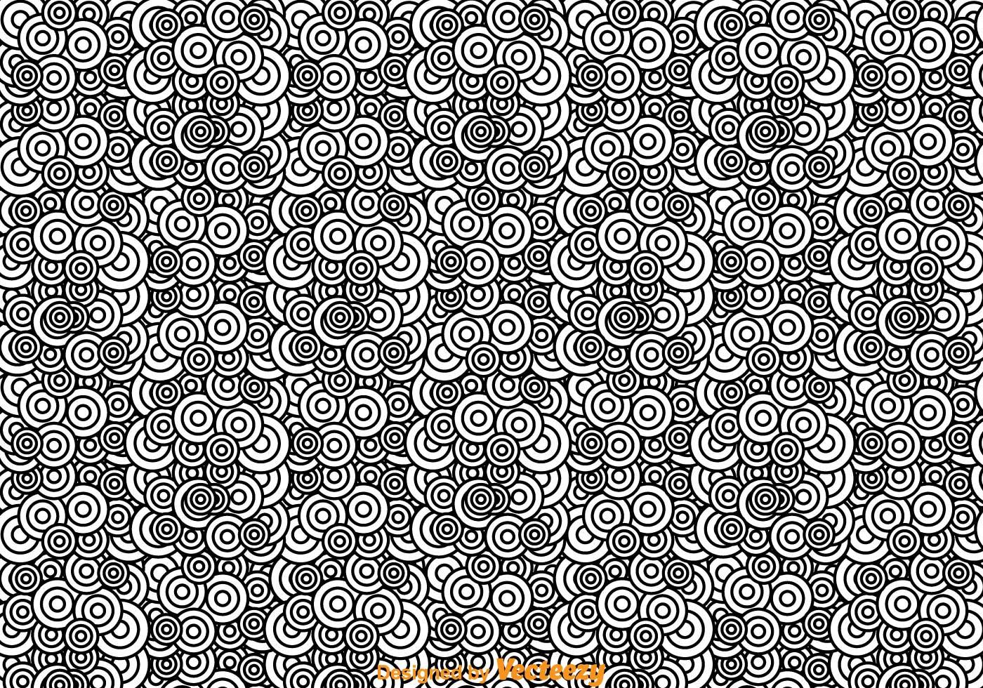 Black And White Abstract Circle Pattern 98313 Vector Art at Vecteezy