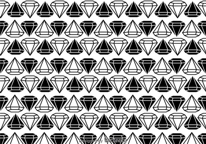 Black And White Diamonds Pattern vector