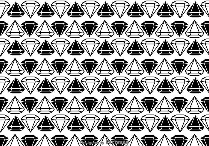 Black And White Diamonds Pattern vector