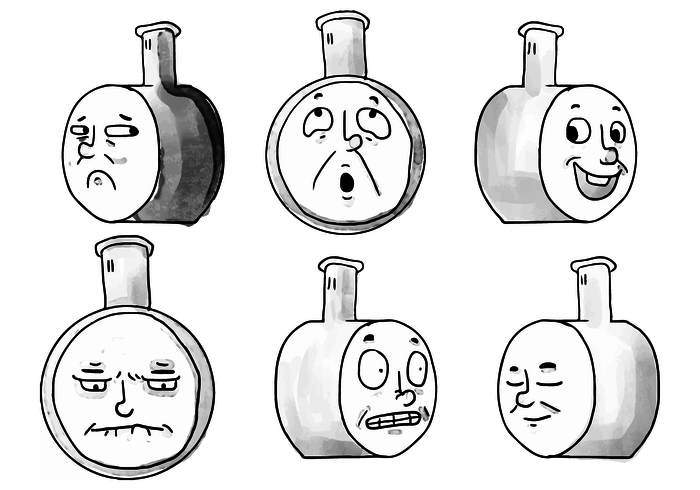 Thomas las caras de la acuarela del tren vector