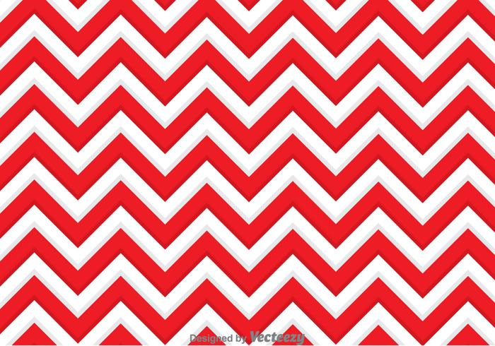 Fondo rojo y blanco del zigzag vector