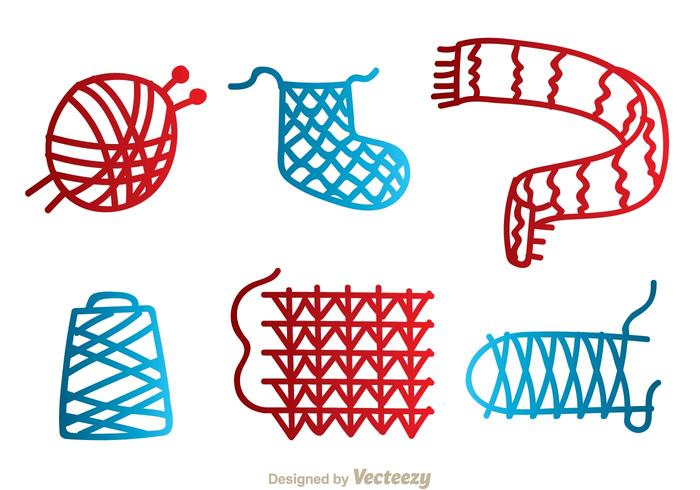 Ball Of Yarn Red Craft Vectors