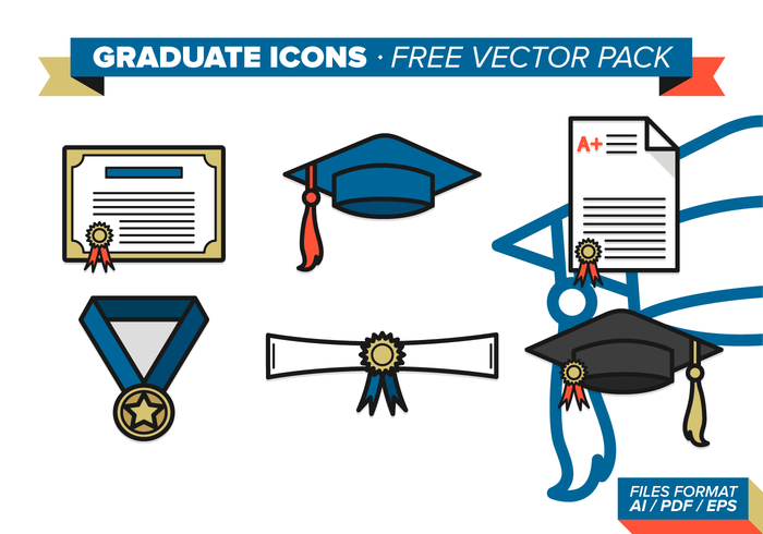 Graduate Icons Free Vector Pack Graduate Icons Free Vector Pack