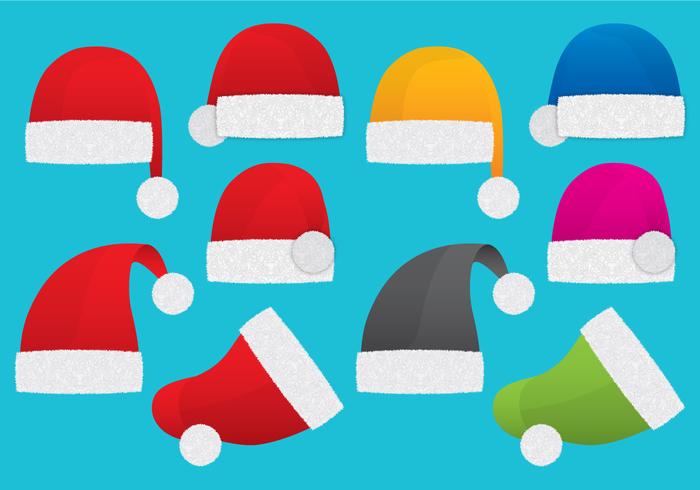 Santa Claus Hats vector