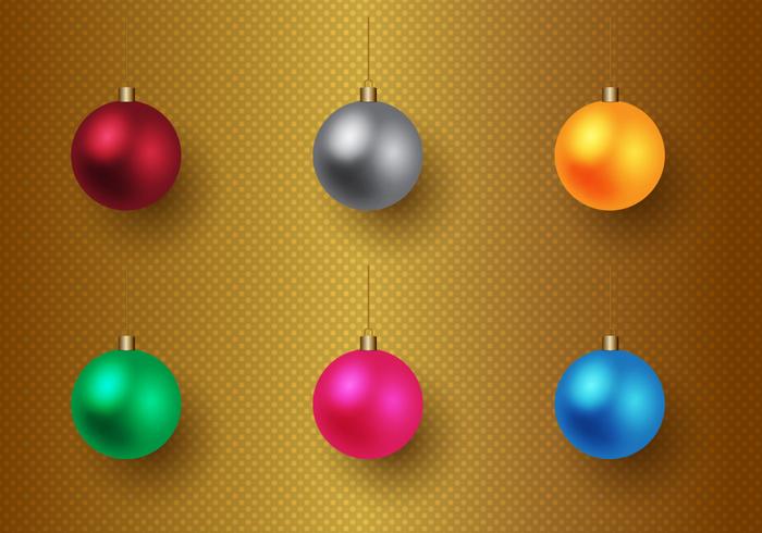 Free Christmas Baubles Vector