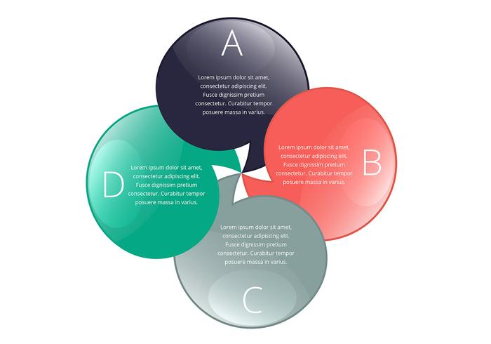 Diseño infográfico de la burbuja de la charla vector