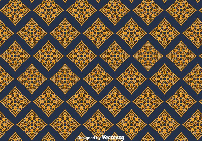 Gold Ornament Wall Tapestry vector