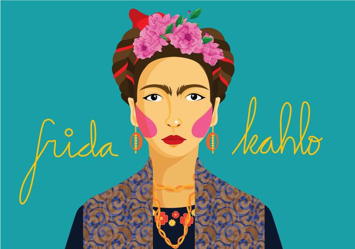 Frida Portrait Vector