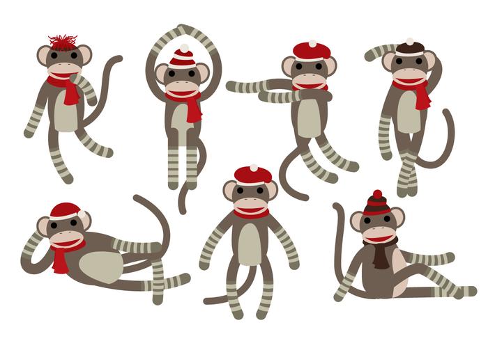 Sock Monkey Vectors