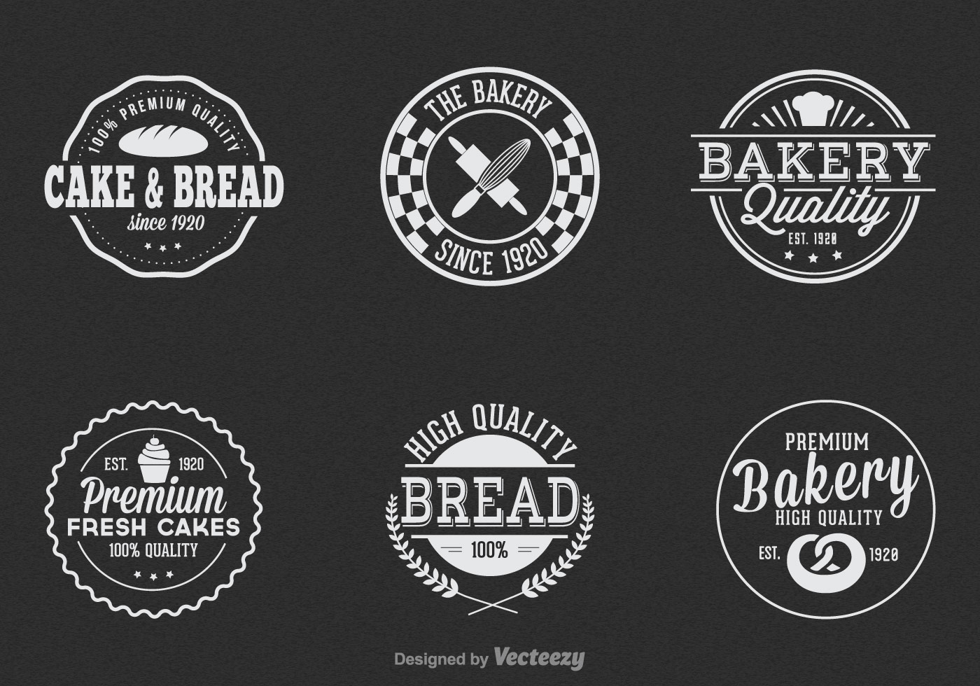 Vintage Bakery Vector Label Set - Download Free Vector Art ...