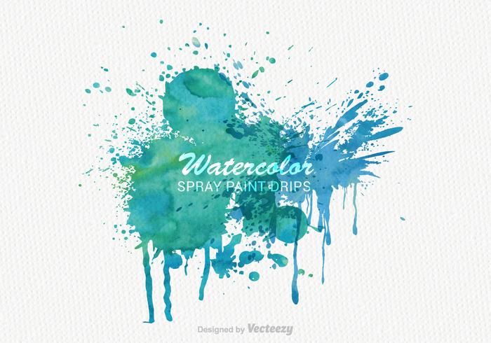 Vector Watercolor Paint Banner