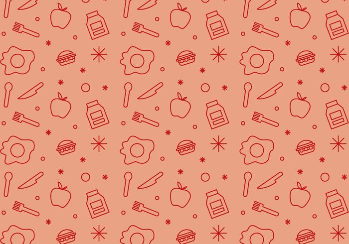 Free School Lunch Vector Pattern 1