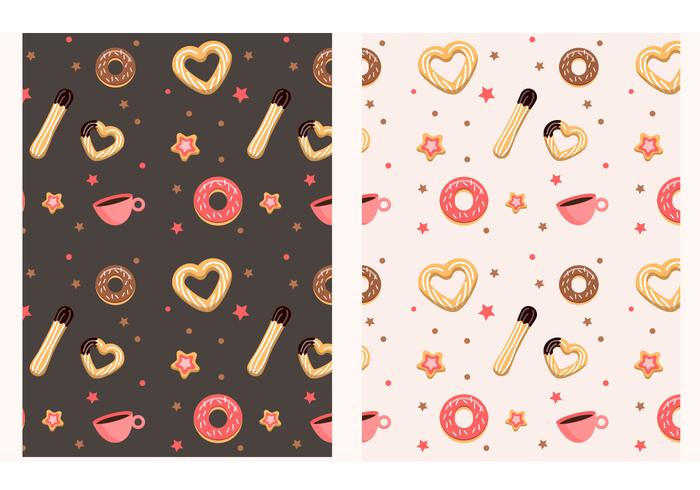 Churros and donut pattern Churros and donut pattern