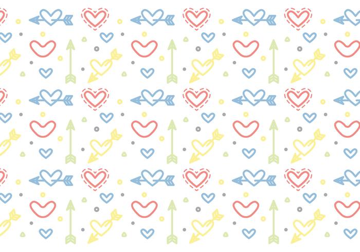 Free Heart Vector Pattern 5