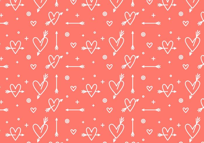 Free Heart Vector Pattern 3